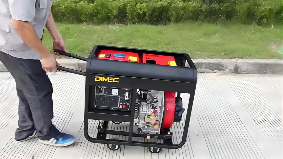 Portable Open Frame Air Cooled Diesel Generator